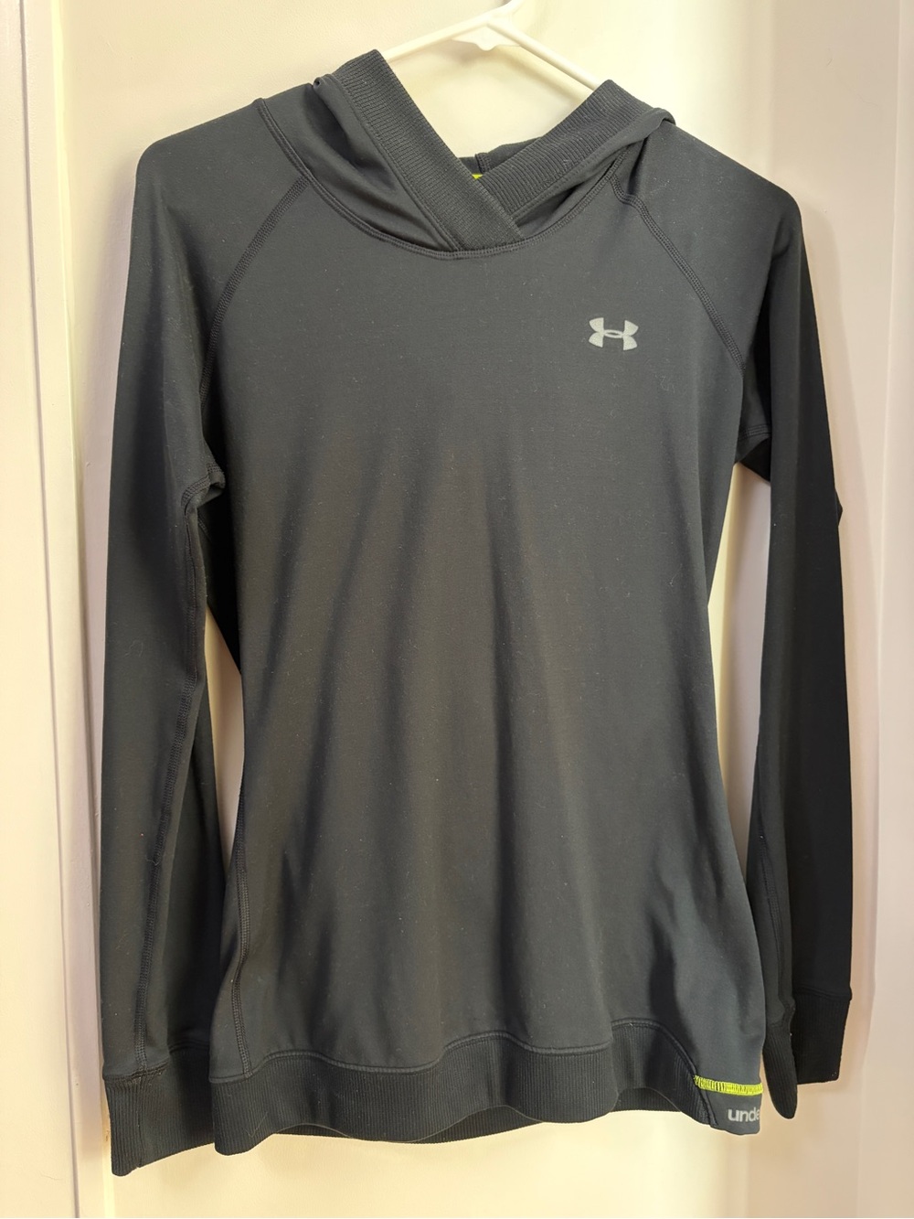 Under Armour Black Lightweight Hooded Training Top